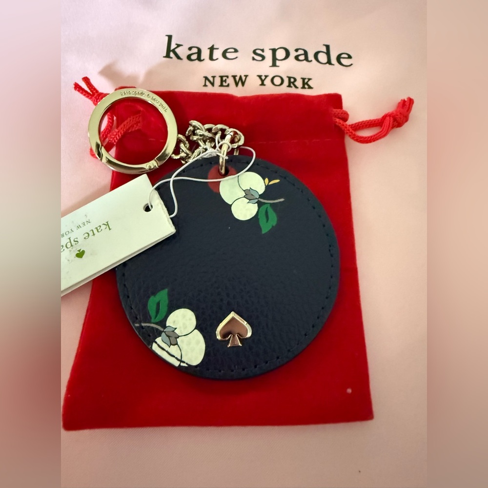 KATE SPADE Eva Disc Breezy Flora Ditzy Key Chain